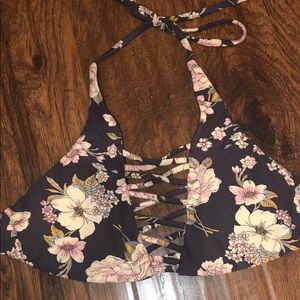 Billabong floral bikini top
